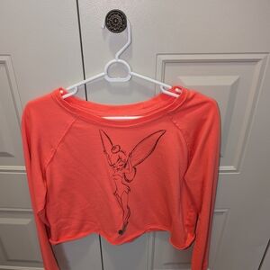 Disney Coral Tinker Bell Crew Neck Sweater